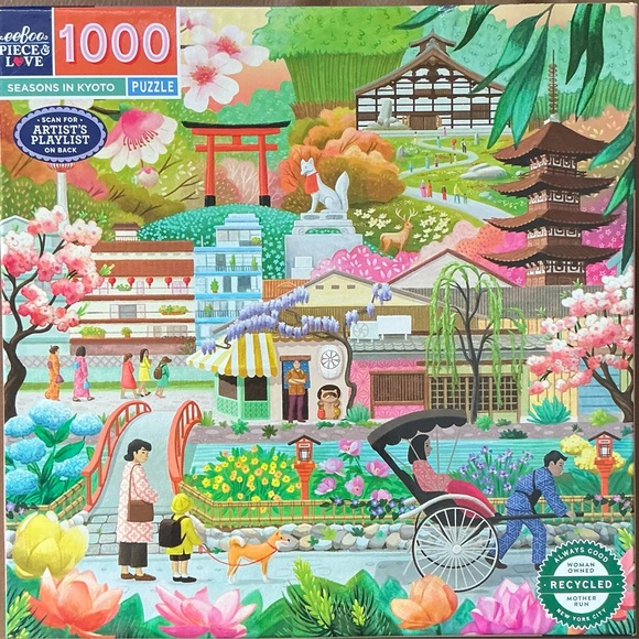 EeBoo Other - Eeboo “Seasons of Kyoto” 1000 piece puzzle